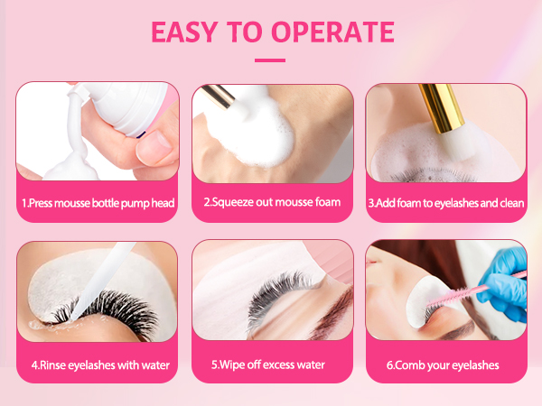 eyelash cleanser for extensions