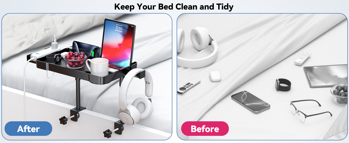 dorm bedside table