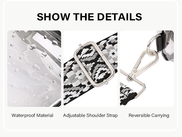 clear crossbody bags for women