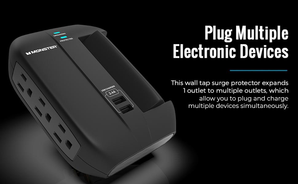 Monster Wall Tap Surge Protector Power Surge Protector with Wall