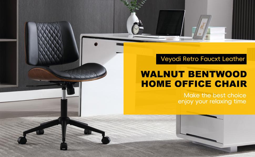 BV Home Office Chair No Arms with Wheels, Armless Small