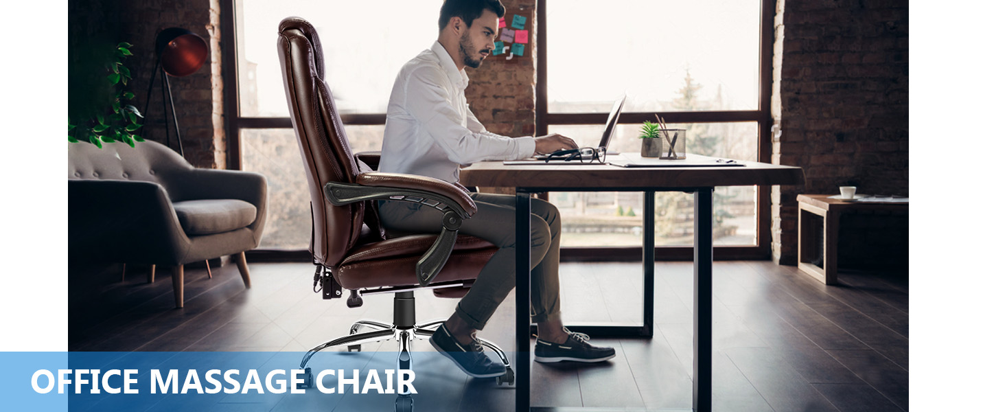 NOBLEMOOD Executive Office Chair, 4 Points Massage Desk