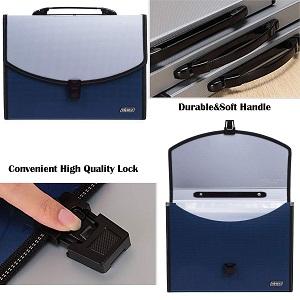 expanding file folder document organizer file certificate letter A4 size paper note holder case
