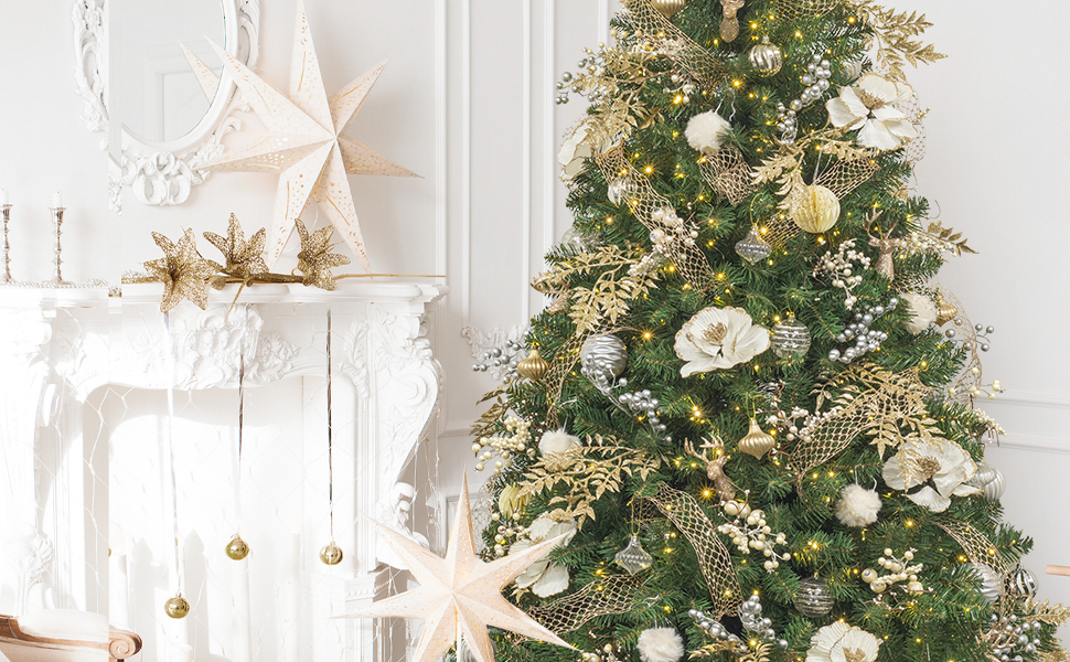 Amazon.com: KI Store 7ft Christmas Tree with Decorations and