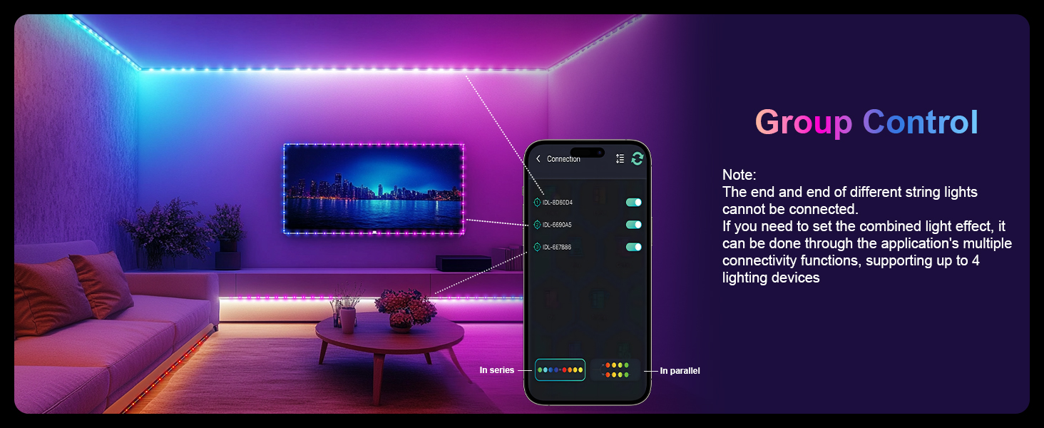 group control via bluetooth