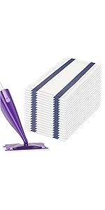 Wet jet pads for swiffer