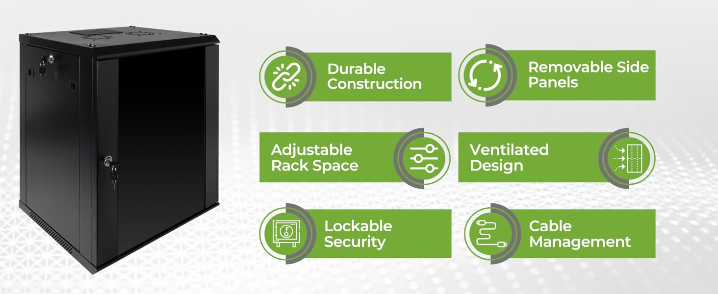12u data cabinet 12u it rack 12u it cabinet navepoint enclosed cabinet