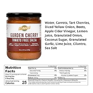 Garden Cherry salsa nutrition & ingredients