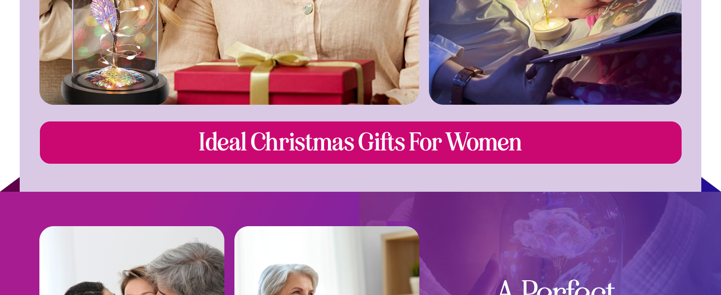 Galaxy Rose Gift Christmas gift for women