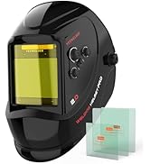 YESWELDER Large View Auto Darkening Welding Helmet, Blue Light Blocking, 1/1/1/1 True Color Solar...