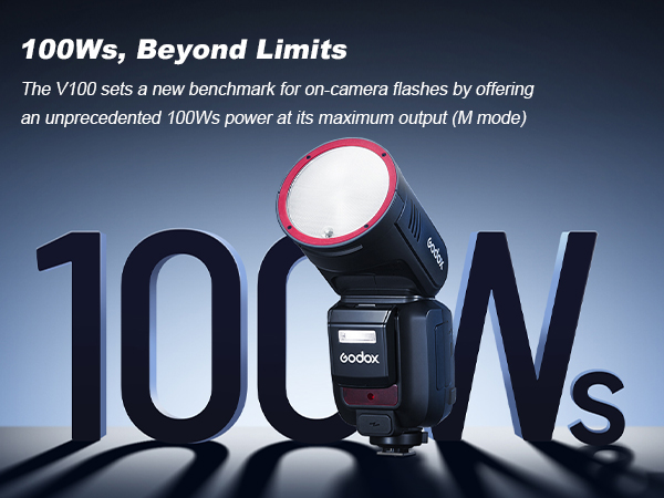 Amazon.com : Godox V100C U Round Head Flash for Canon