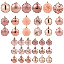 Rose Gold Christmas Tree Decorations