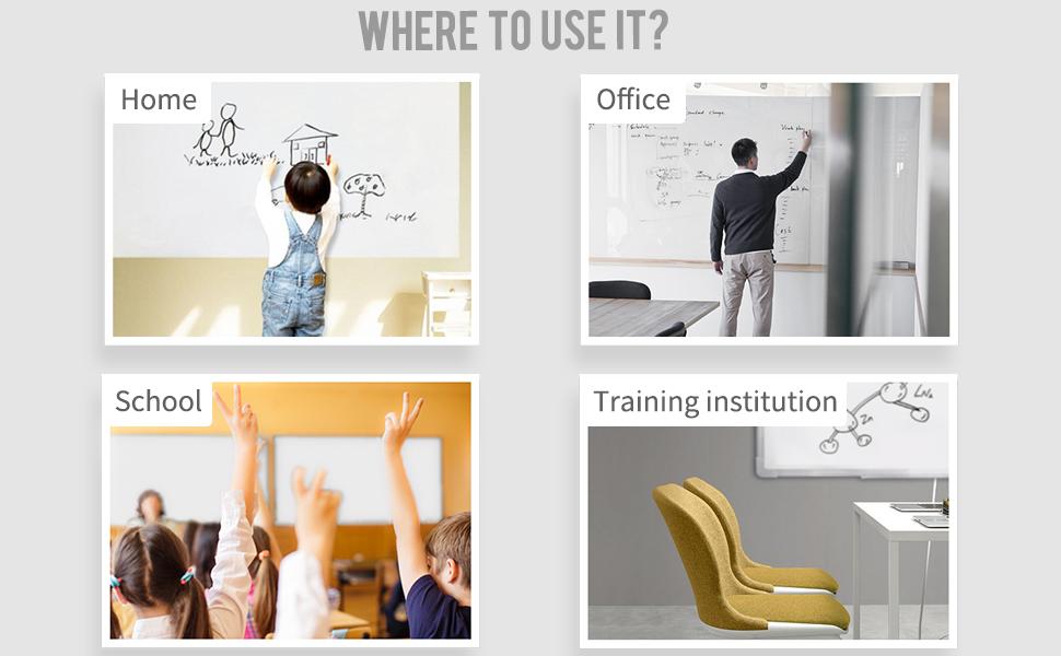 LOUKIN NonToxic Whiteboard Cleaner, 8.5oz Dry Erase Board Cleaner, Low