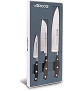 Arcos Serie Riviera, Juego Cuchillos Cocina, Hoja de Acero Inoxidable Forjado Nitrum, Mango de Po...
