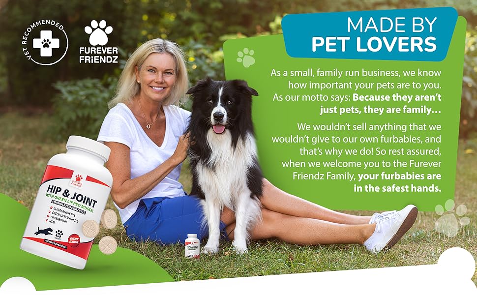 Joint Supplements for Dogs Dog Supplements with Green Lipped Mussel