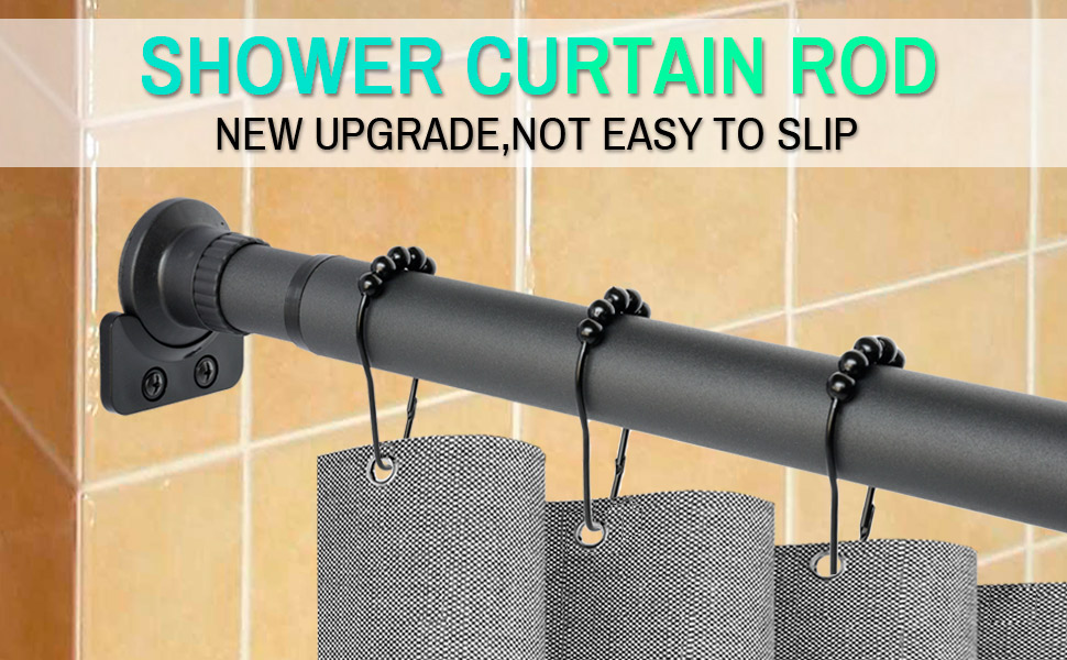 Shower Curtain Rail,Heavy Duty Curtain pole,Shower Rail for Bathroom