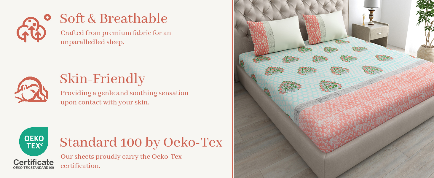 LINENWALAS Rayon Derived from Bamboo Luxury Flat Sheet for