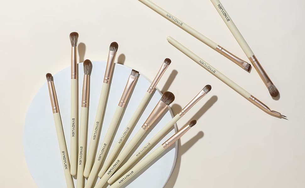 eye makeup brush, makeup brush set, byndylien, eye brush, eyeshadow brush, eyebrow brush, eyeliner