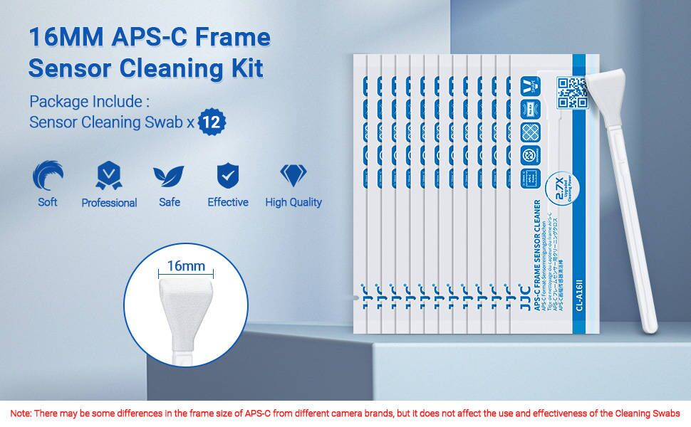 12PCS 16mm APSC Sensor Cleaning Swabs, Digital Camera