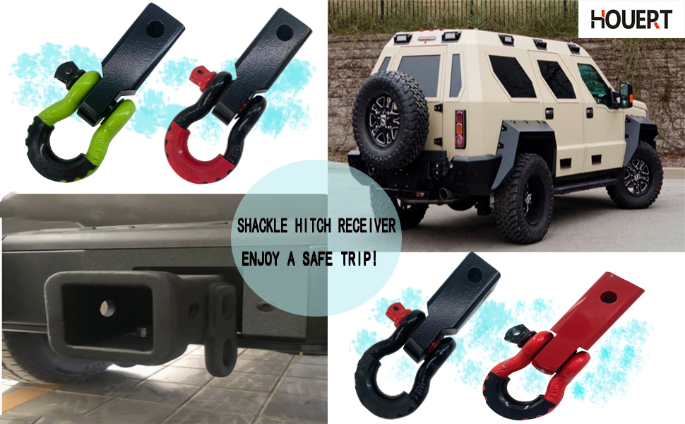 Houert Shackle Hitch Receiver 2 Inch, 35000lb Capacity