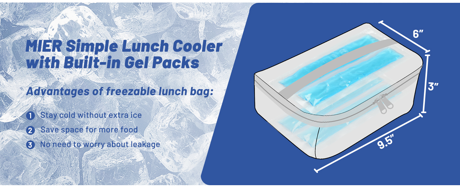 Freezable lunch bag