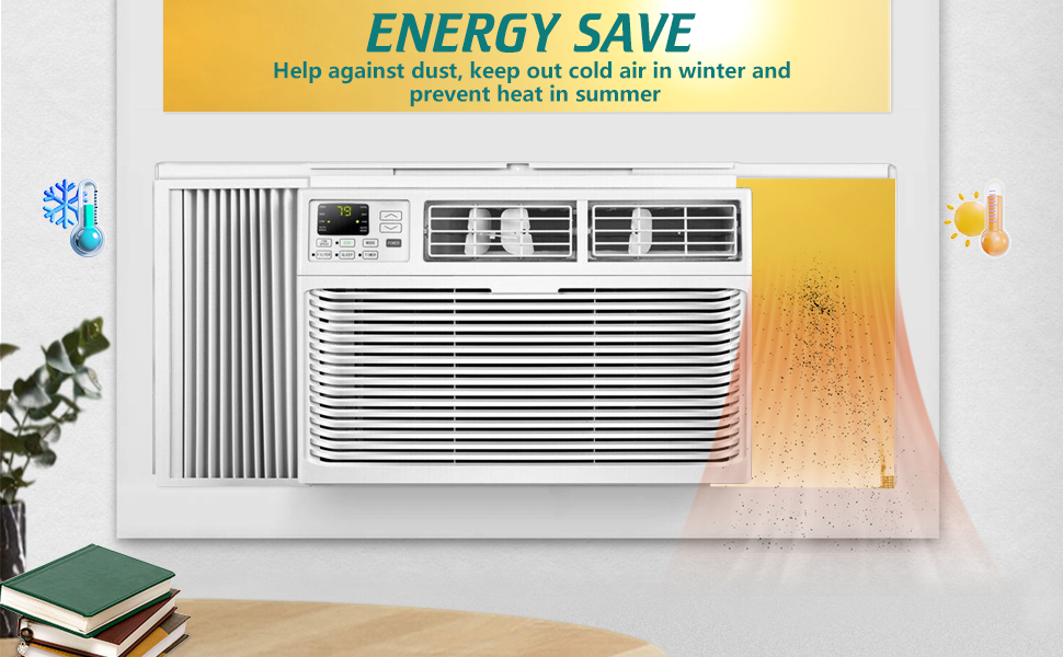 Daisypower Window Air Conditioner Side Panels Curtain Kit with Frame,Window AC