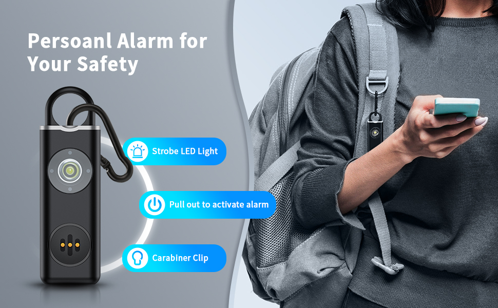 ELECPOW Personal Safety Alarm, Original Self Defense Alarm