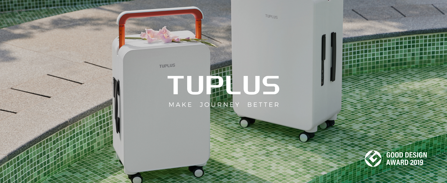 TUPLUS BALANCE Hardside Luggage with Double Spinner Wheels, USB Charging Port, Carry-On 20-Inch, Quiet, TSA Lock Suitcase 35 BALANCE