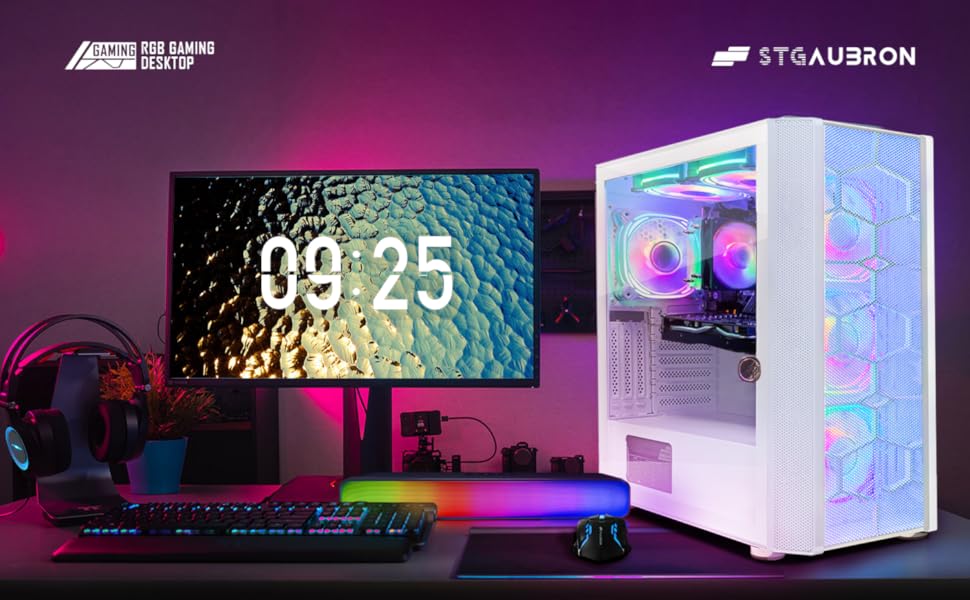 Amazon.com: STGAubron Gaming PC Computer Desktop, AMD Ryzen