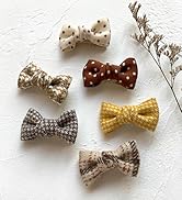 Baby Girl Mini Hair Bow Clips, Boutiques Hair Barrettes Fully Lined Alligator Clip for Infants To...