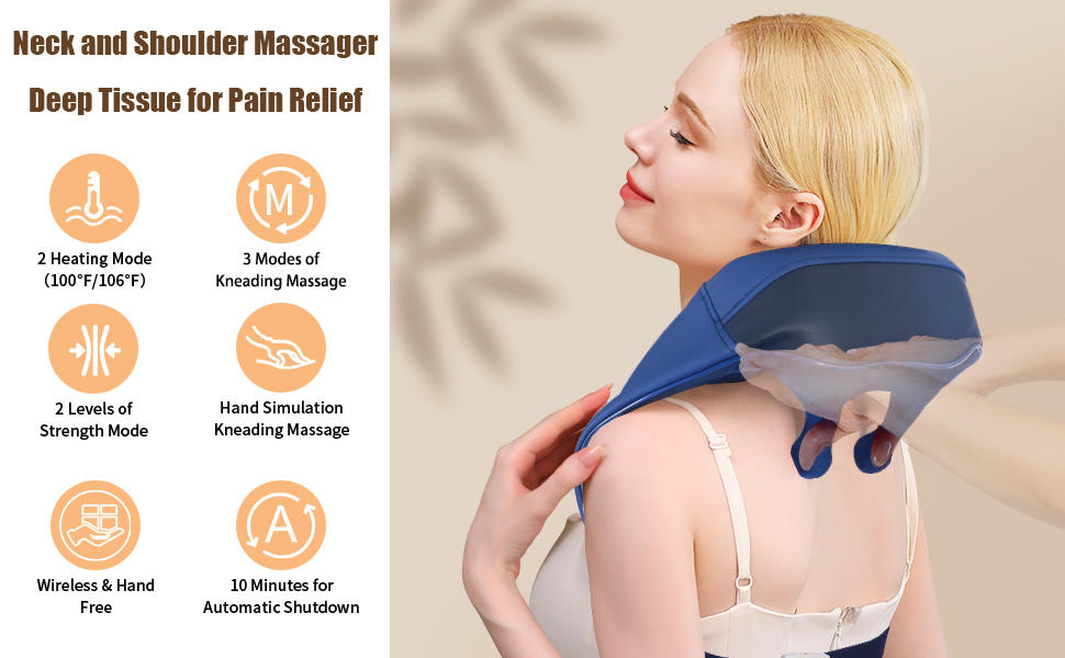 Neck Massager for Pain Relief Deep Tissue