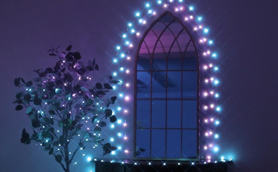 Eambrite Colour Changing Fairy Lights with 8 Lighting Modes 100 LEDs RGB String Lights USB Wire