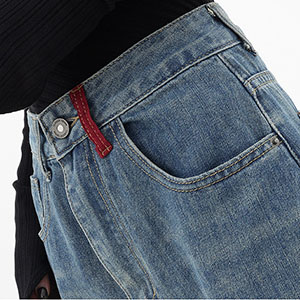Women&#39;s high waisted wide leg jeans