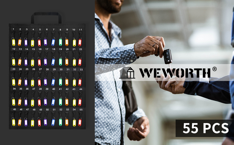 WEWORTH Fireproof Rollable Portable Key Case,Roll Up Key