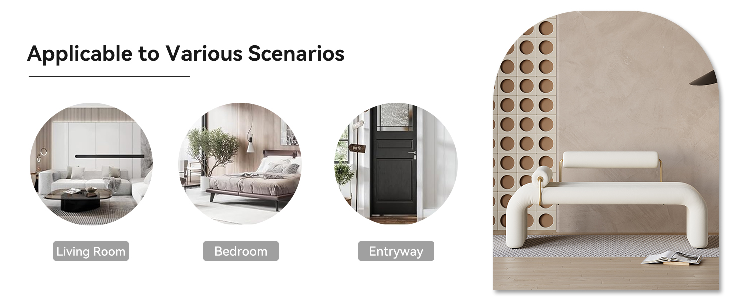 Ottoman Benchfor Living Room & Bedroom Decorative Home Furniture