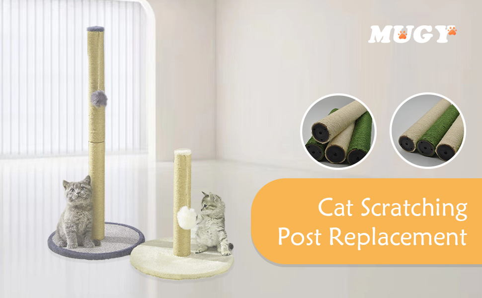 MUYG 4 Pcs Cat Scratching Post Replacement,15.7"x3.1