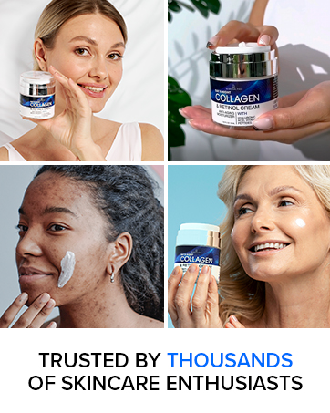 Collagen retinol cream for face, anti aging moisturizer