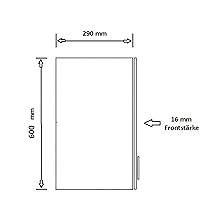 a drawing of the side of a wall with a height of 6 mm.