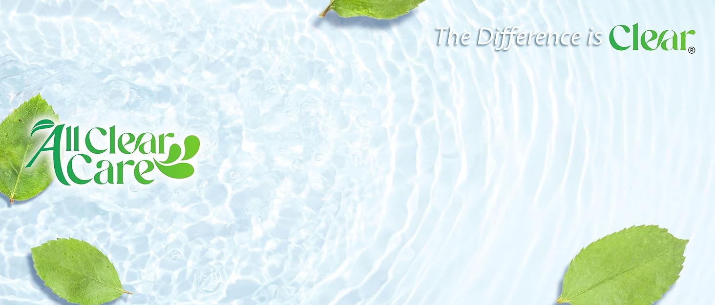 all clear care, water, the difference is clear, leaves, pond, baby wipes, pure, gentle, unscented
