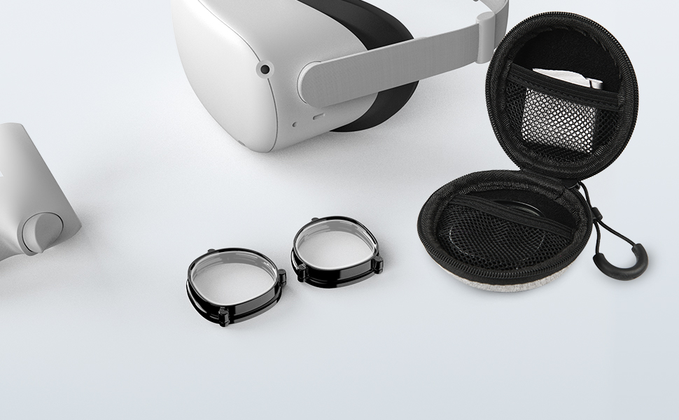 Quest１64GB 本体セット及び左右度付きレンズ付 Amazon.co.jp: ZyberGears VR 度付きレンズ（左側の黒、-6.5