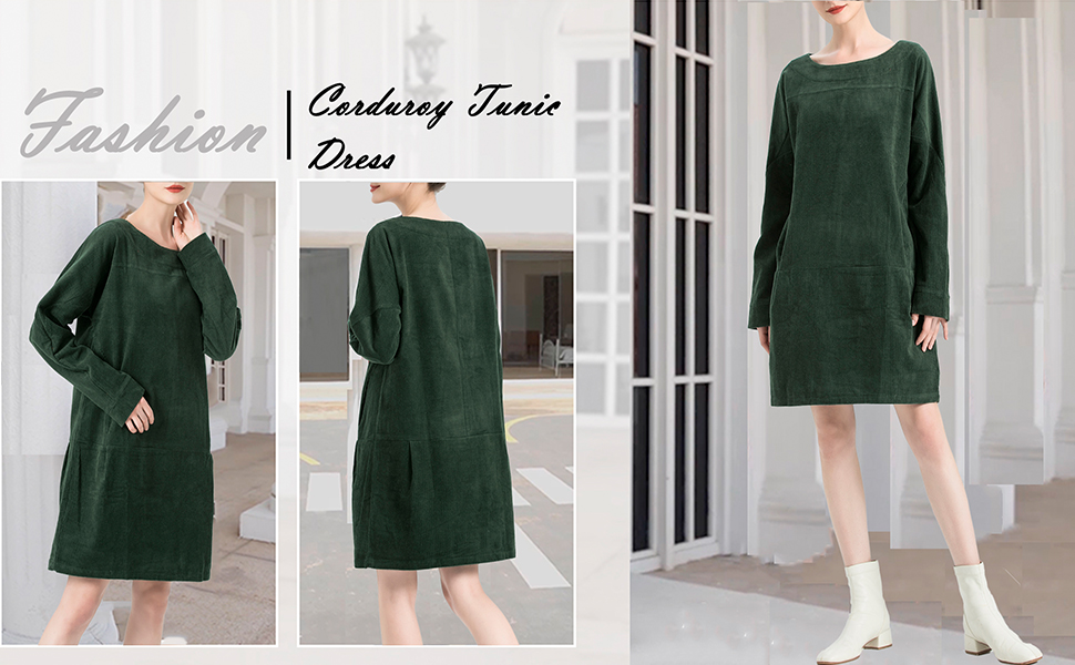 corduroy tunic dress