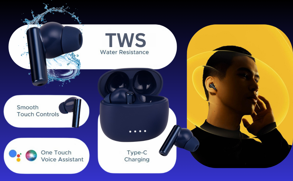 | Noise Cancelling, 48H Backup, Mic