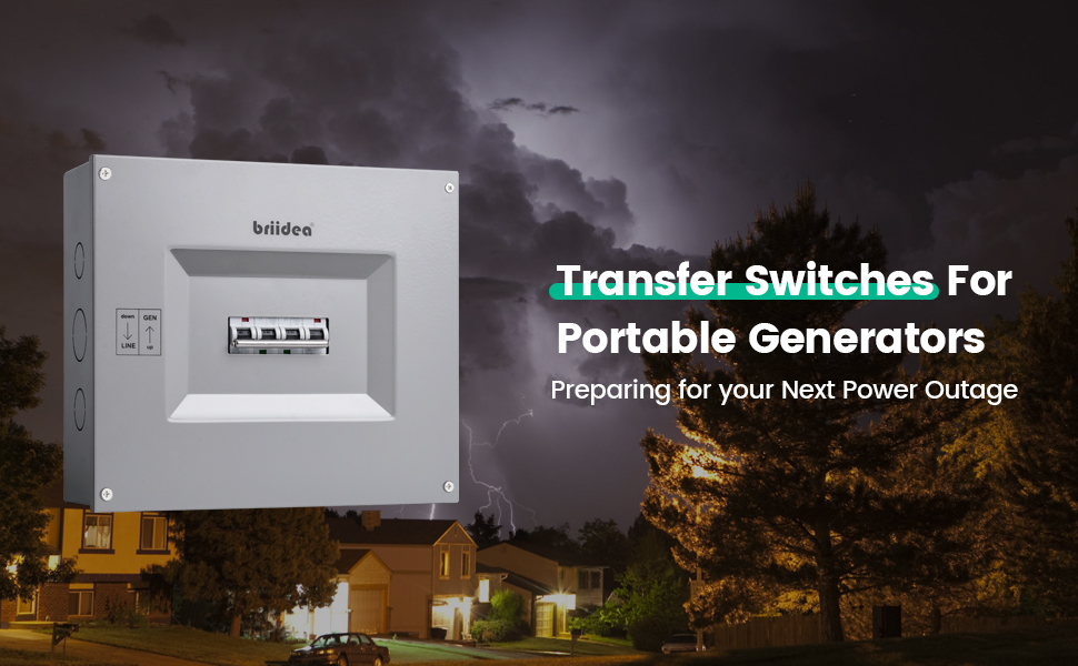 Transfer Panel (60A/60A), Briidea Transfer Switch for