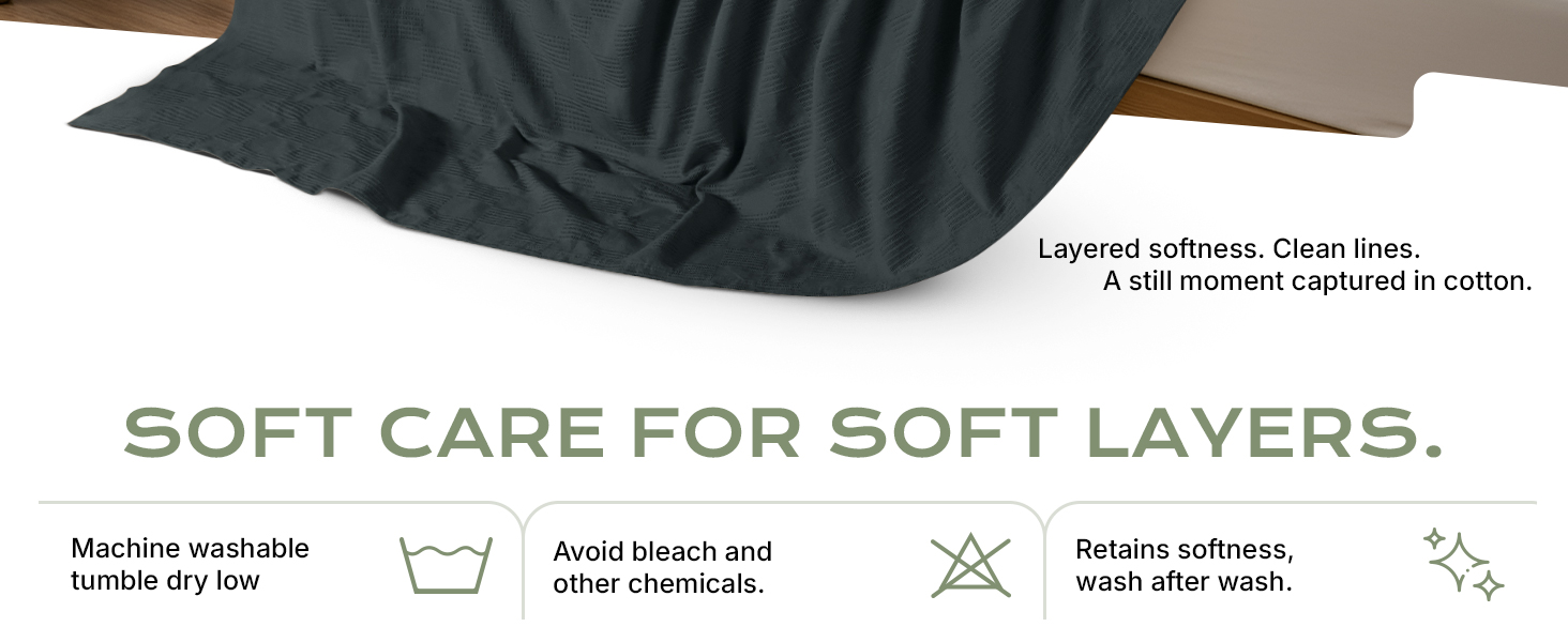 grey cotton blanket