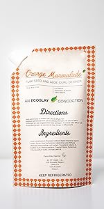 Orange Marmalade Flaxseed and Aloe Curl Definer