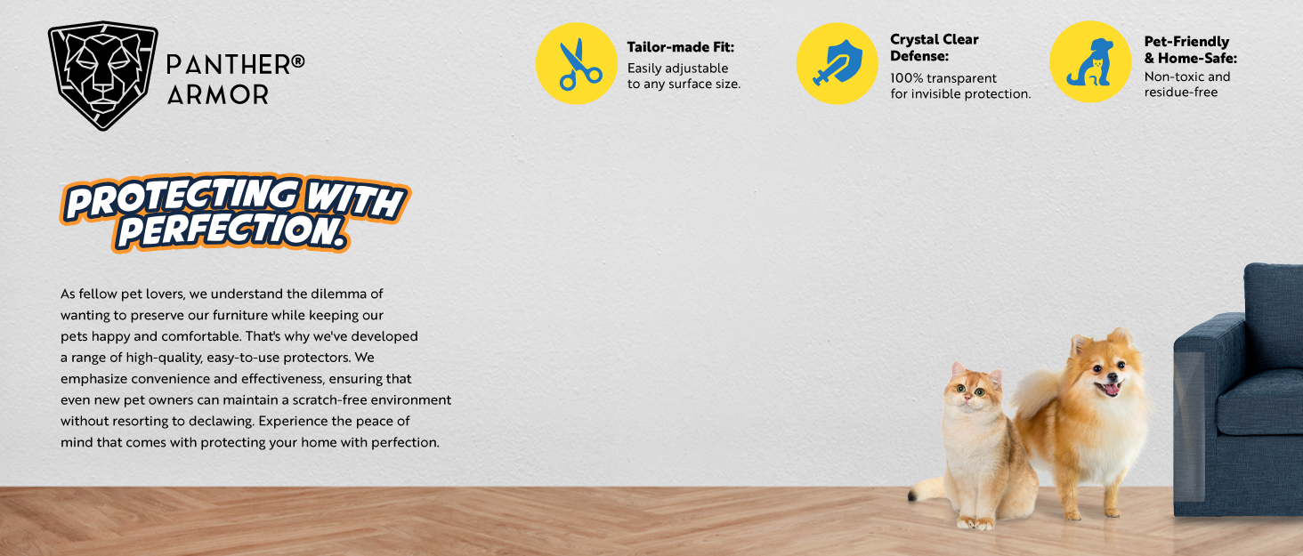 Panther Armor 3Pack Door Protector from Dog Scratching 3 x 40" x 8.2