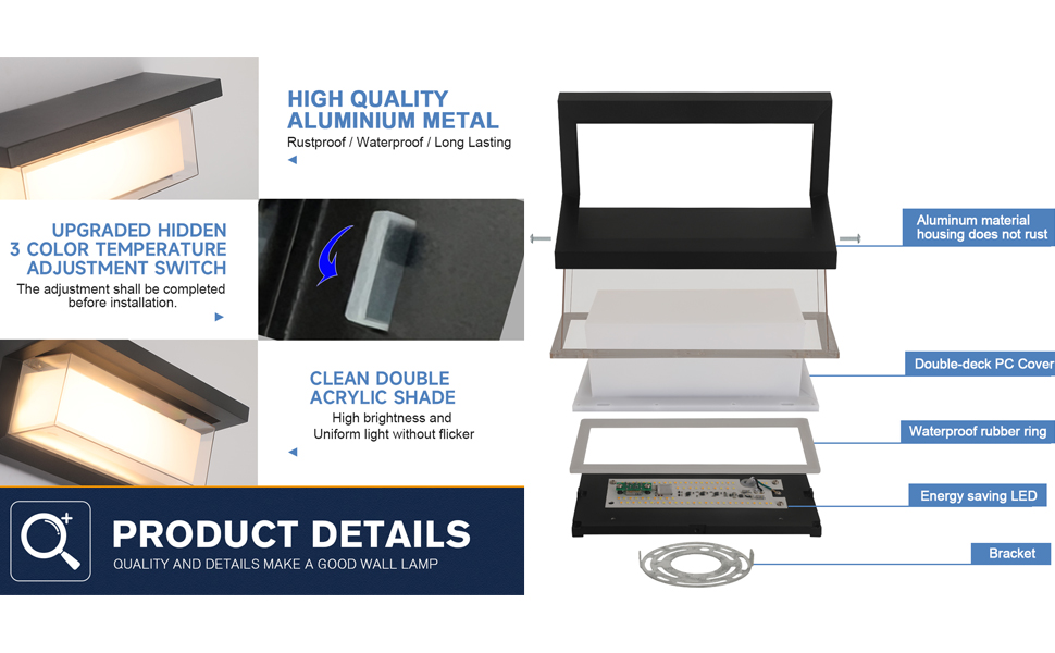 LED wall lights outdoor