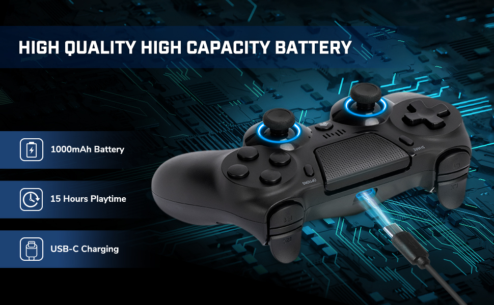 black ps4 controller