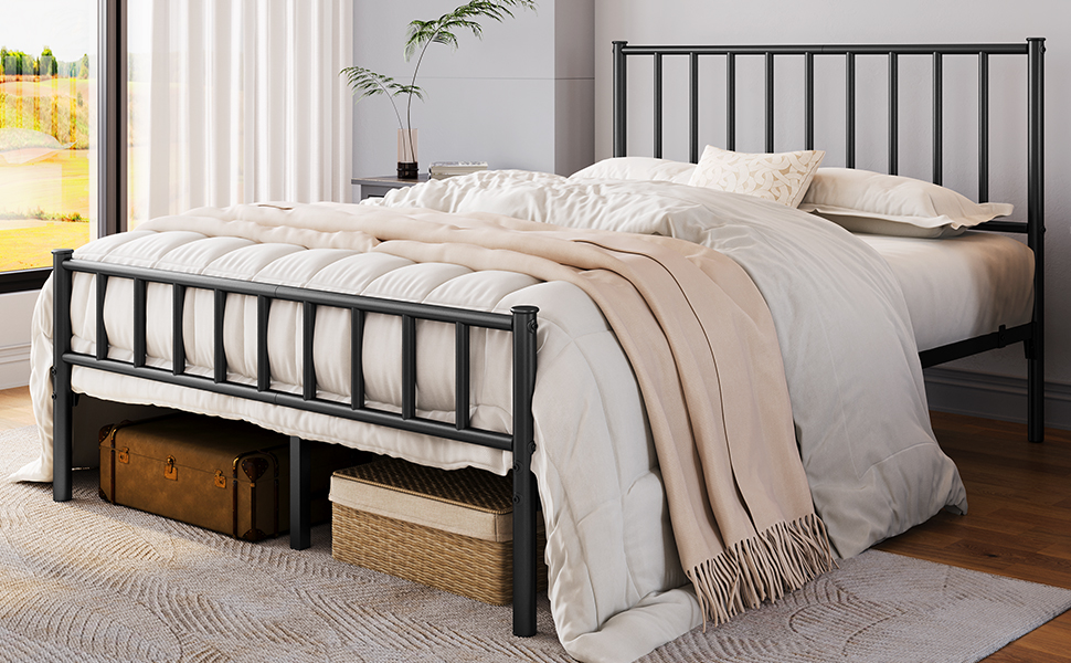 Amazon.com: Yaheetech 14 Inch Full Size Bed Frame Metal