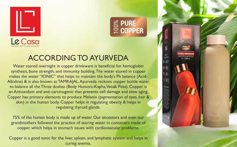 Copper Water Bottle